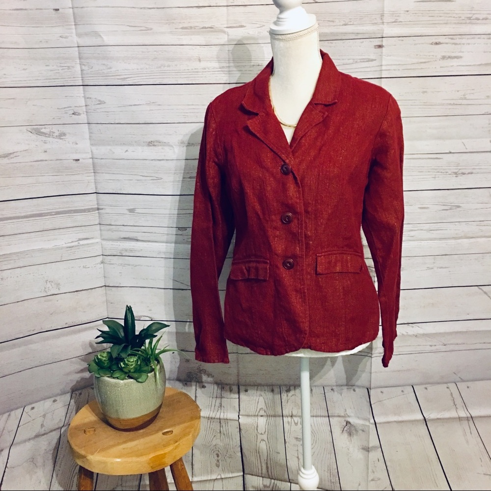Vintage Flax Jacket/Blazer size S